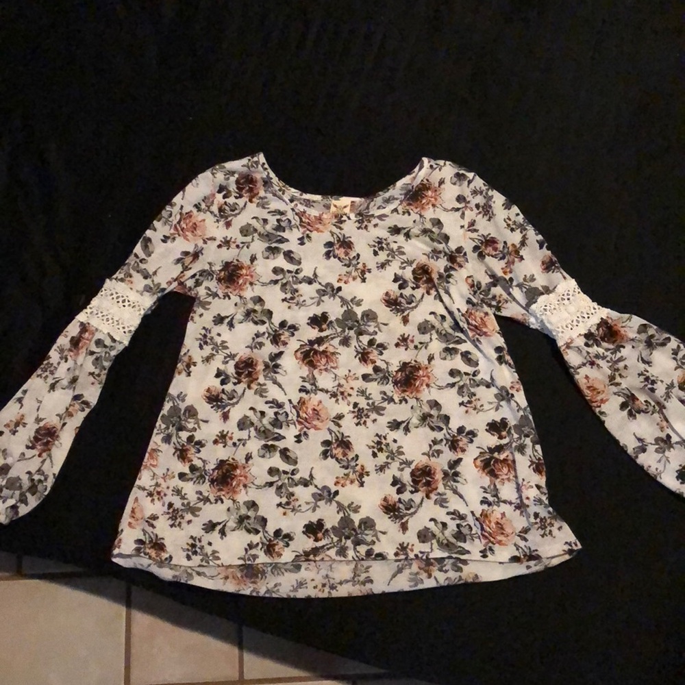 Floral long sleeve shirt